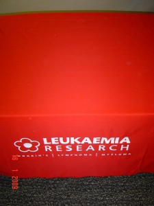 Leukaemia Research table cloth